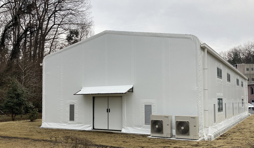 BXテンパルのテント倉庫施工事例