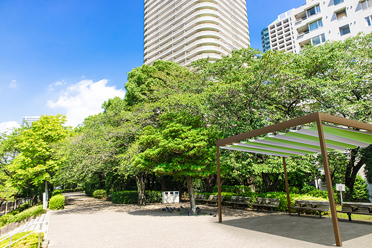公園に設置したソラカゼiori