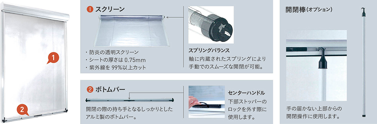 間仕区ロール製品概要