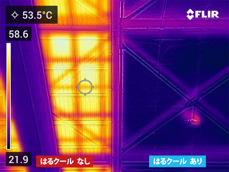 サーモカメラによる温度比較